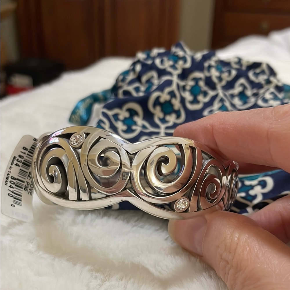 Brighton Silver Scrollwork Bracelet